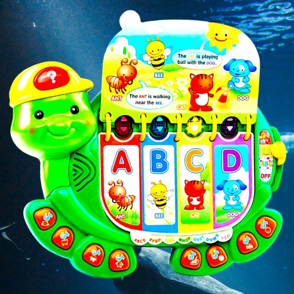 Vtech Touch and Teach Turtle Learning Phonics Numbers Reading Story Book - Picture 6 of 10